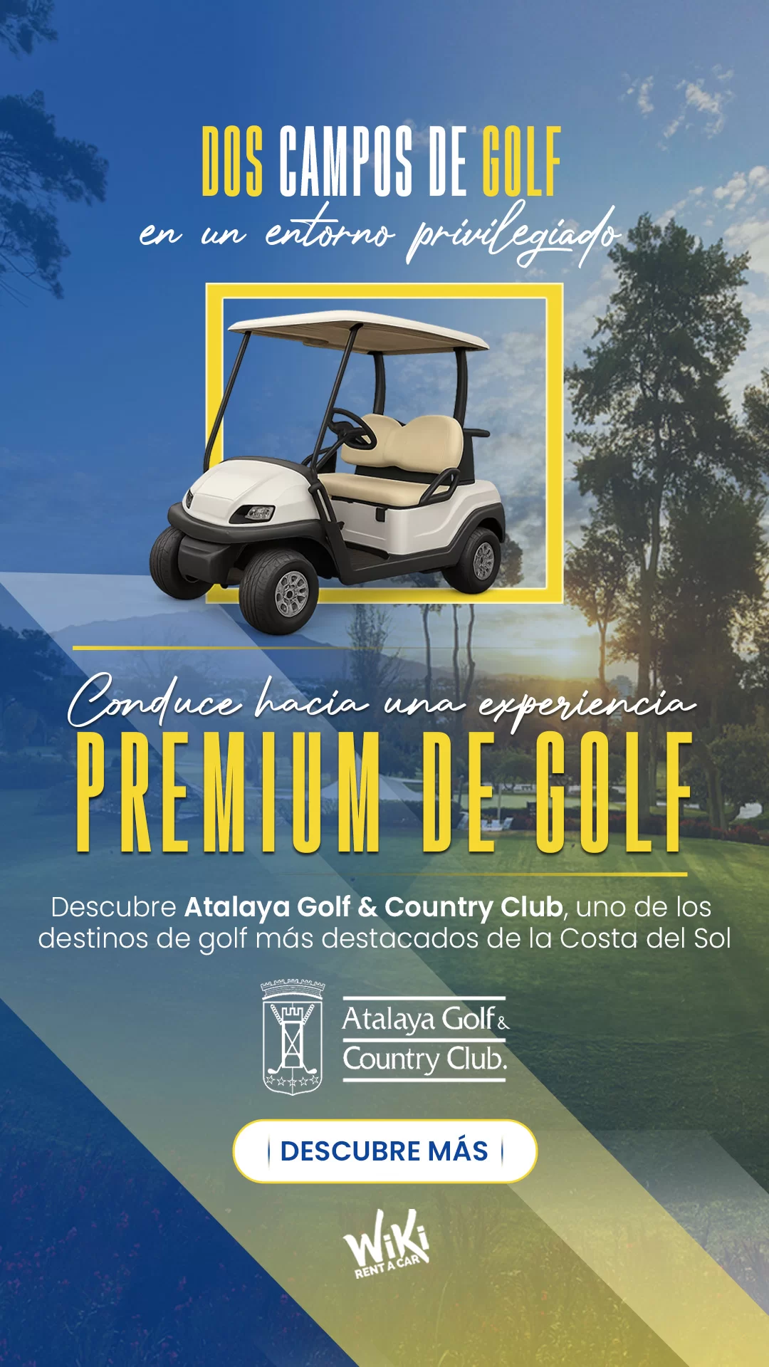 Banner Atalaya Golf | Wiki Rent a Car - Mobile