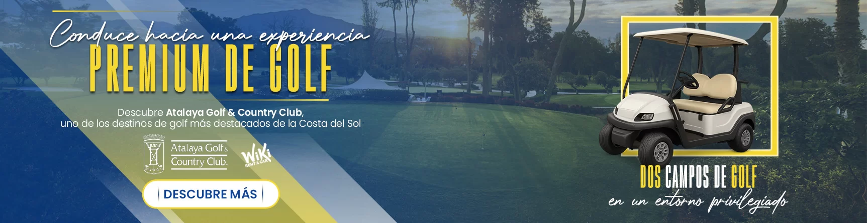 Banner Atalaya Golf | Wiki Rent a Car - Desktop