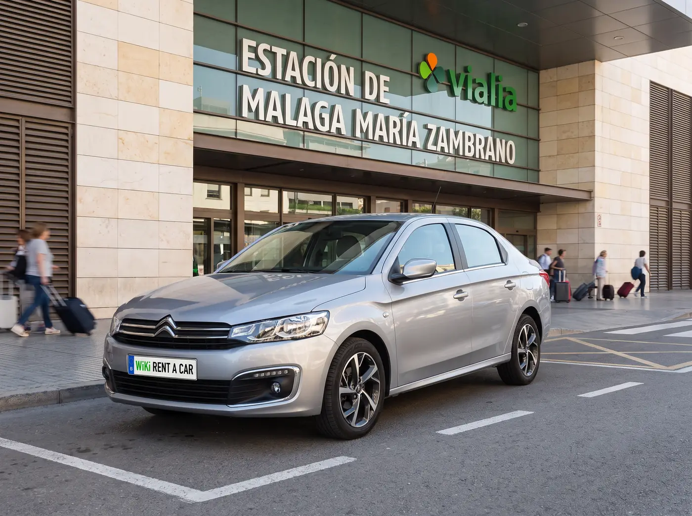 Citroën C3 cheap hire car at María Zambrano station in Málaga