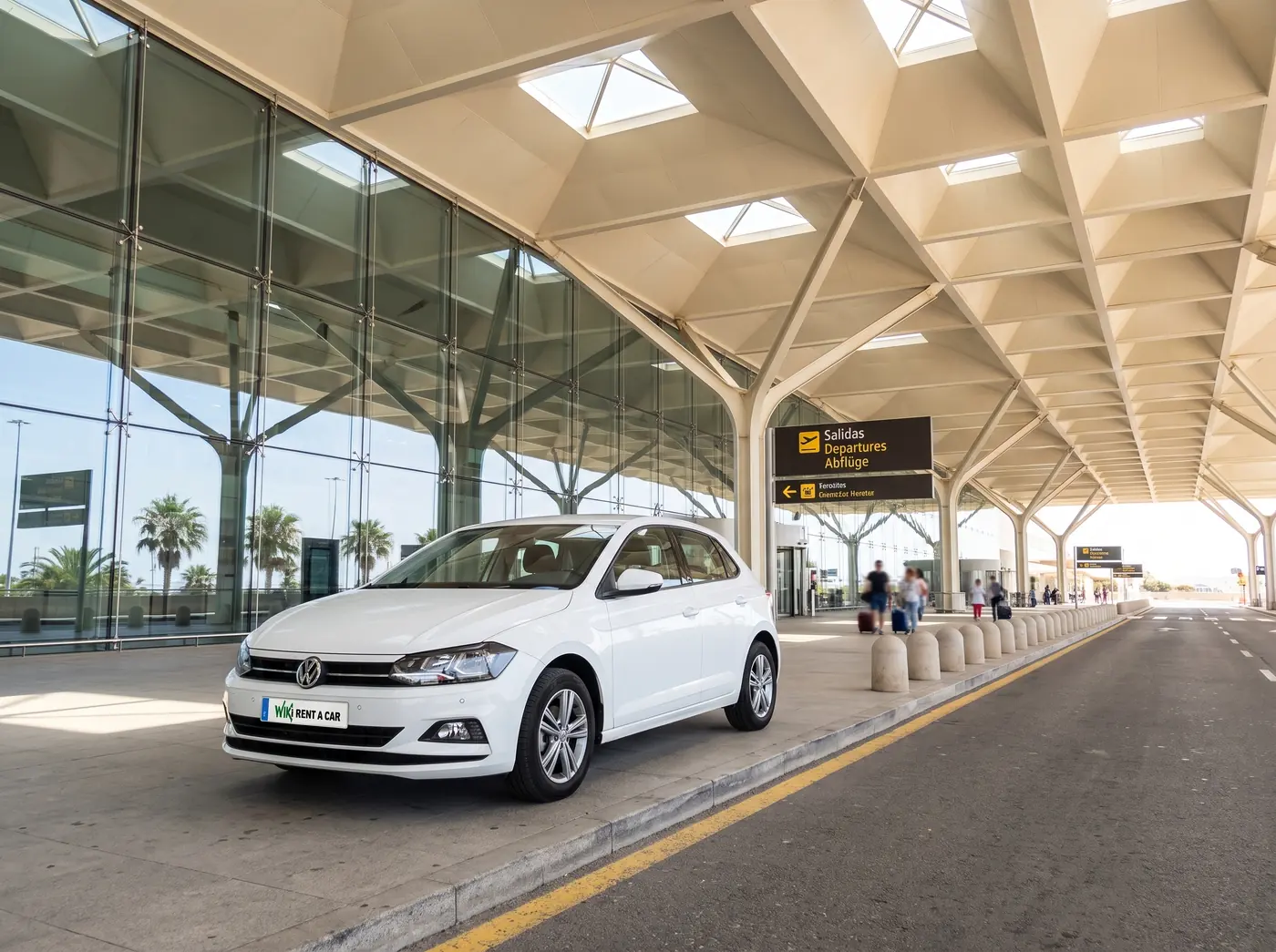 Volkswagen Polo hire car delivered at Málaga airport